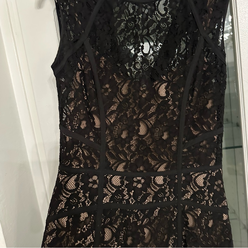 BCBGMaxAzria Black Lace Dress - Picture 2 of 9